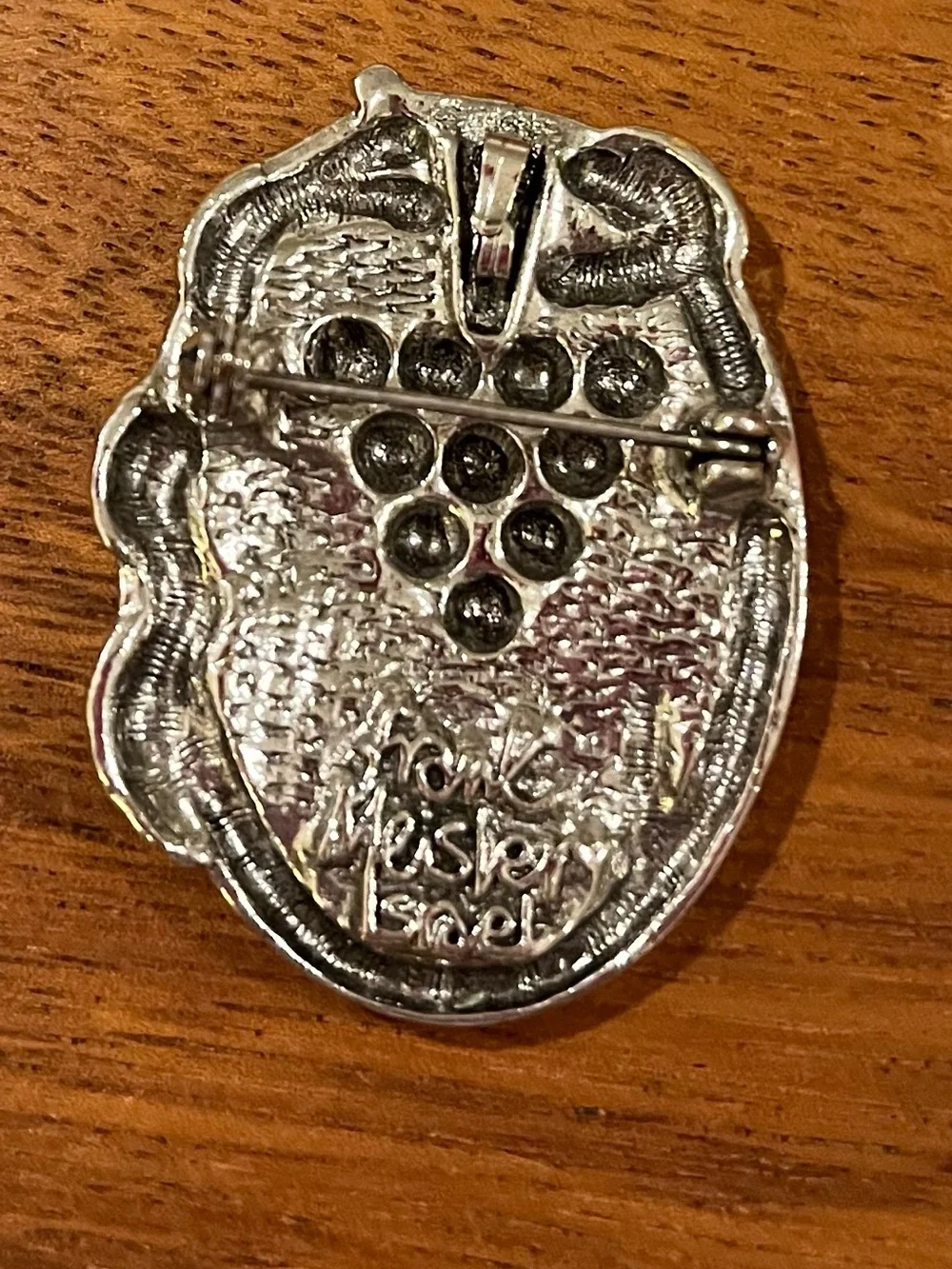 FRANK MEISLER ISRAEL PENDANT/ BROOCH 3D Design Grapes/Vine